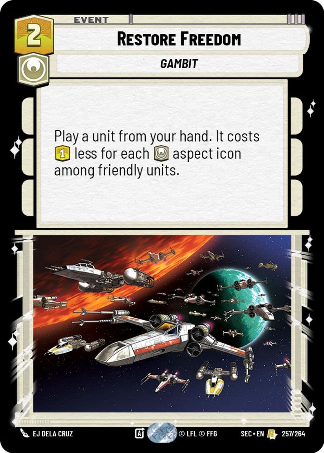 Restore Freedom, Standard
