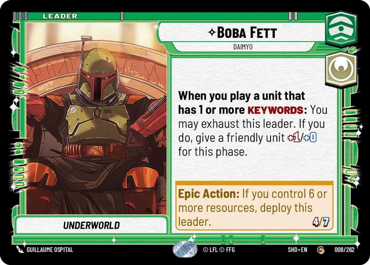 Boba Fett, Daimyo, Standard