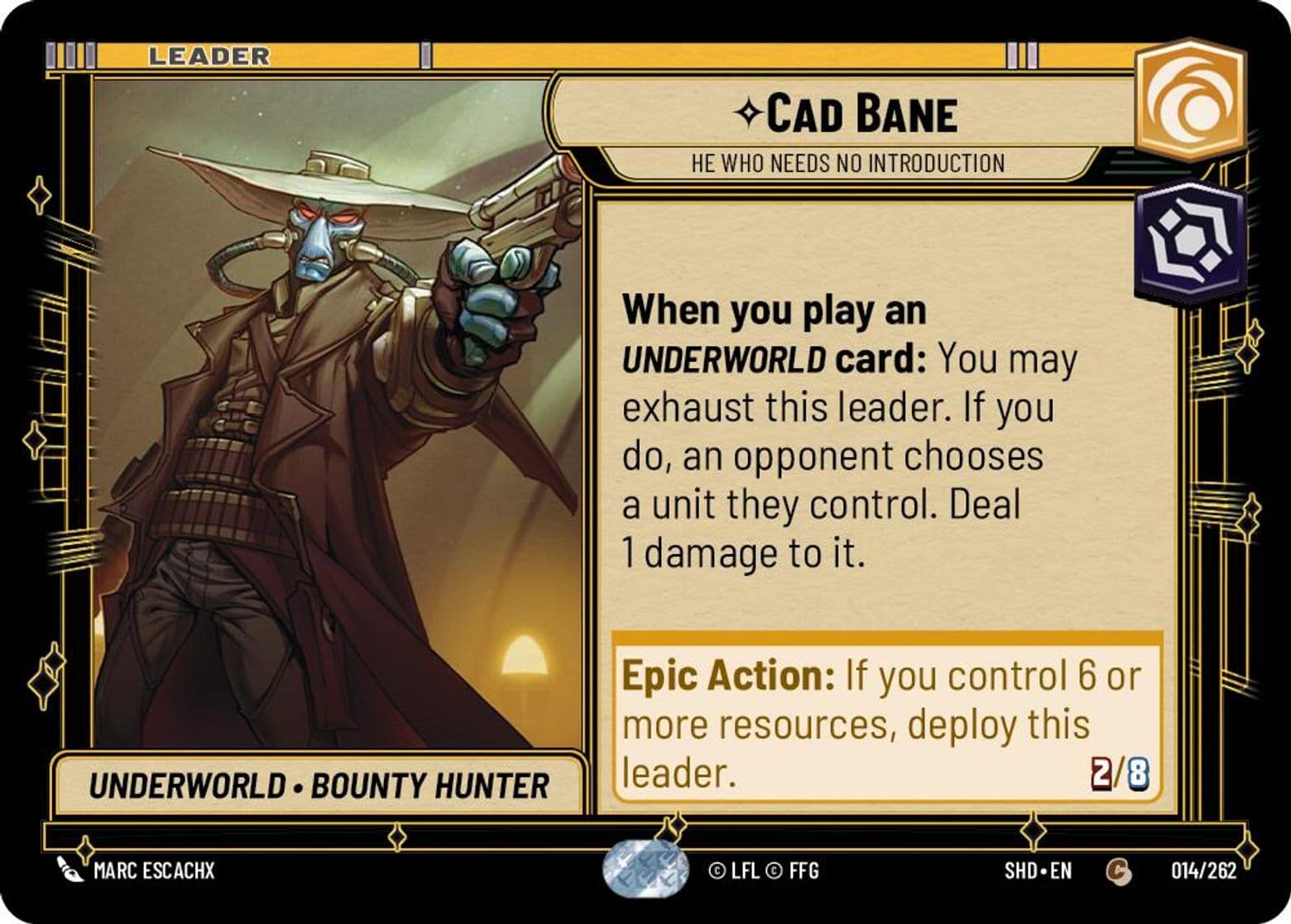 Cad Bane, He Who Needs No Introduction, Standard