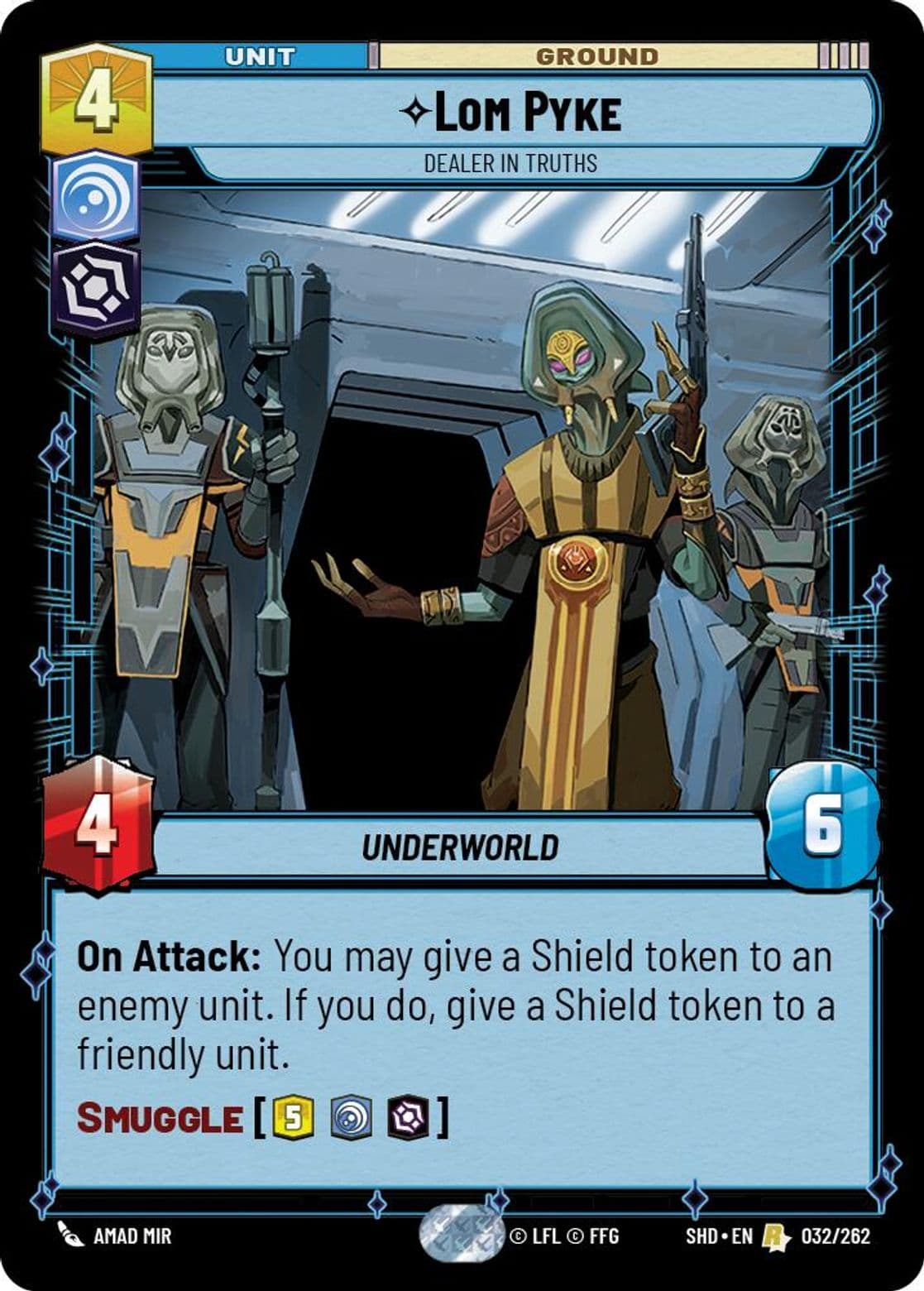 Lom Pyke, Dealer in Truths, Standard