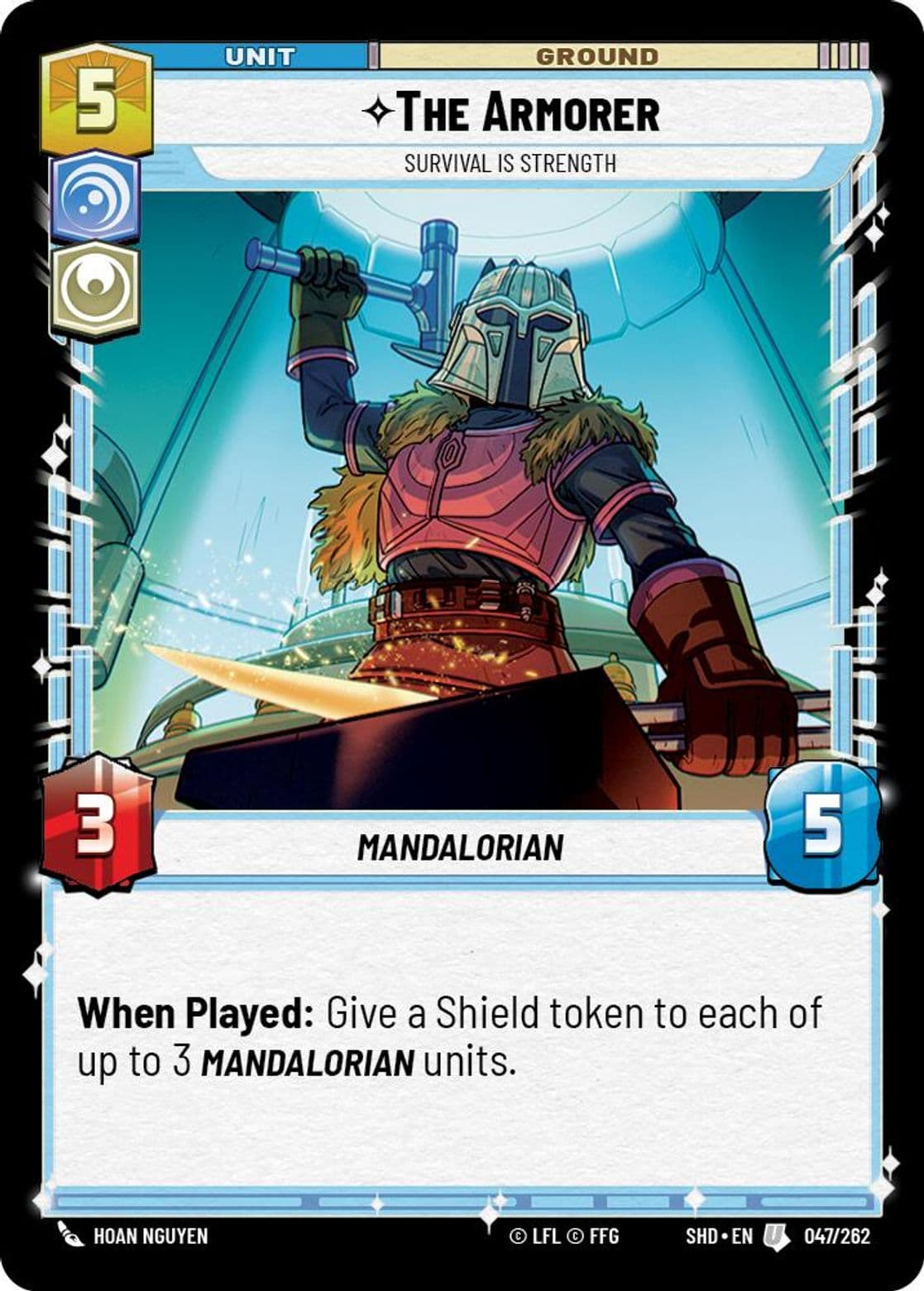 The Armorer, Survival Is Strength, Standard