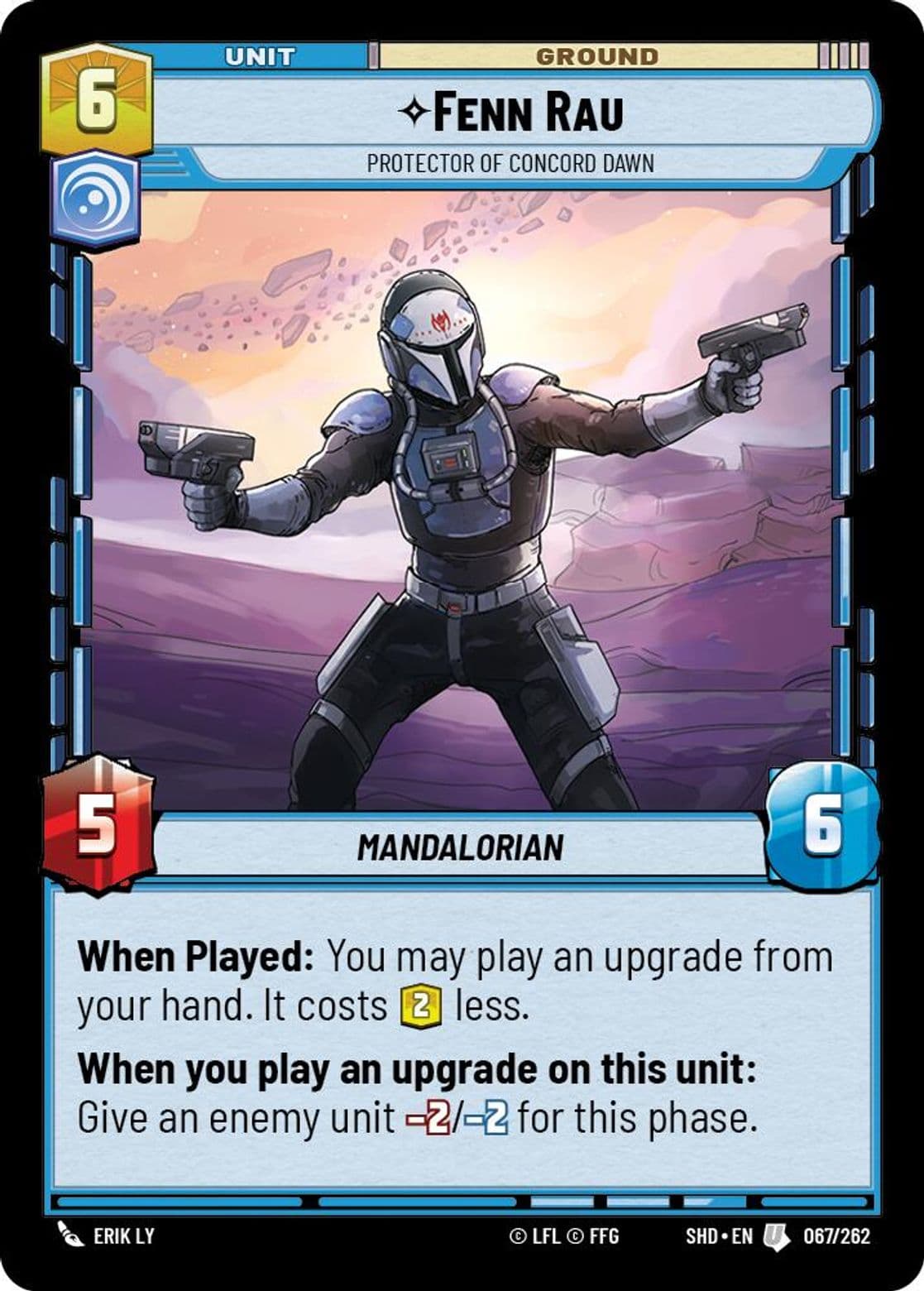 Fenn Rau, Protector of Concord Dawn, Standard