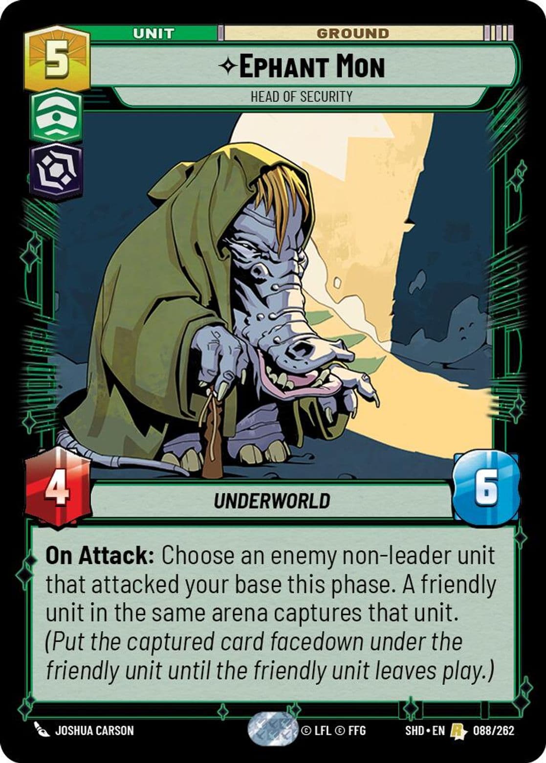 Ephant Mon, Head of Security, Standard