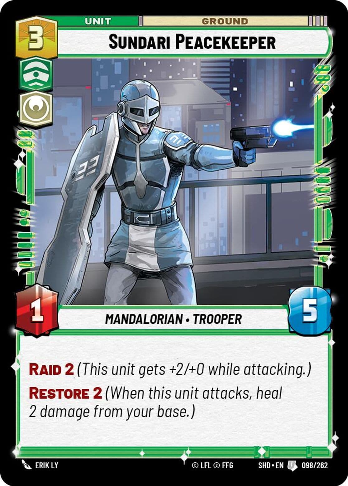 Sundari Peacekeeper, Standard