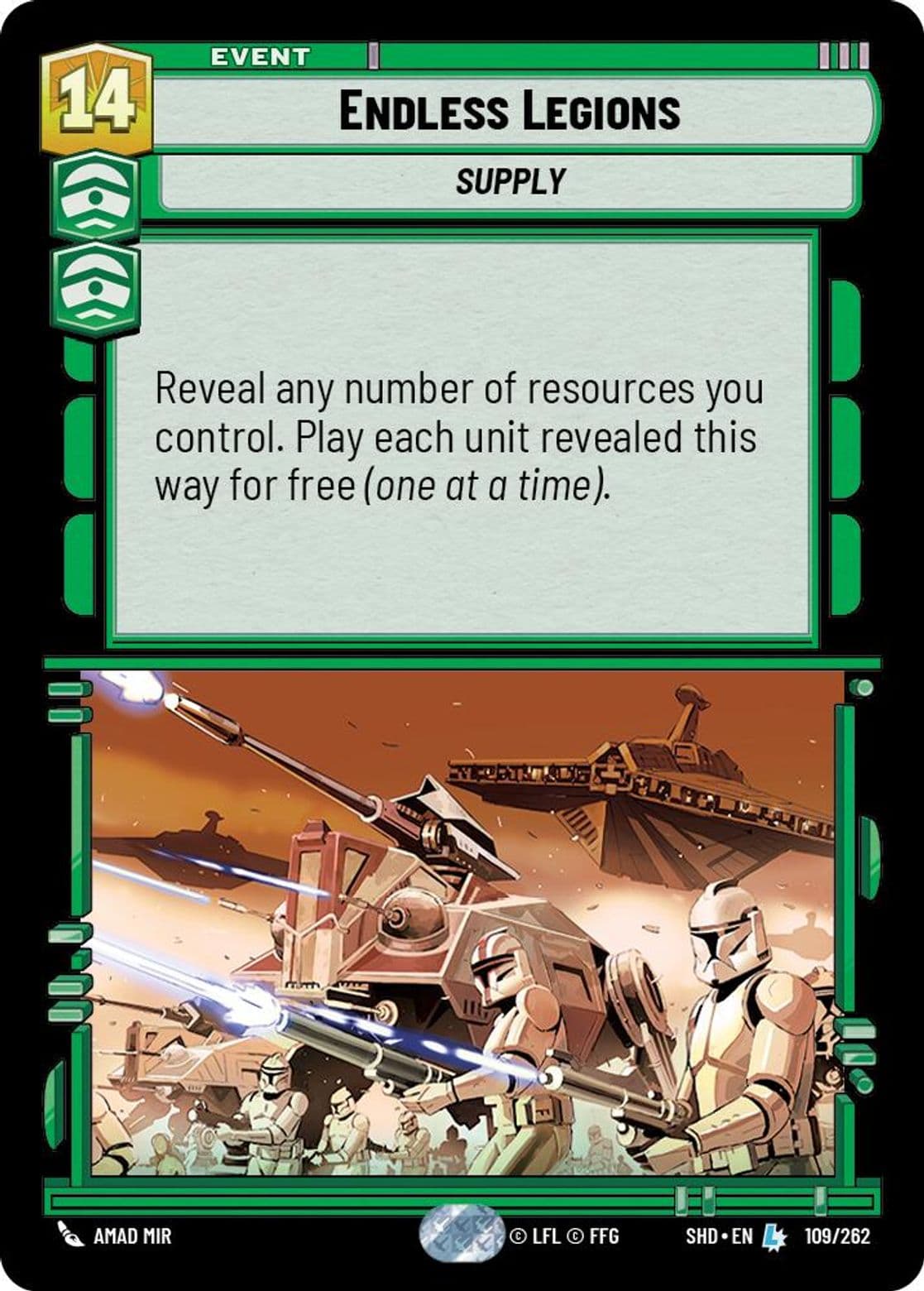 Endless Legions, Standard