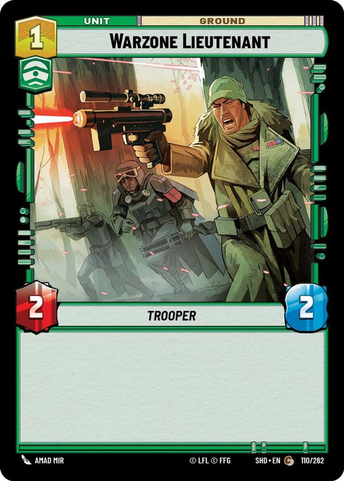 Warzone Lieutenant, Standard