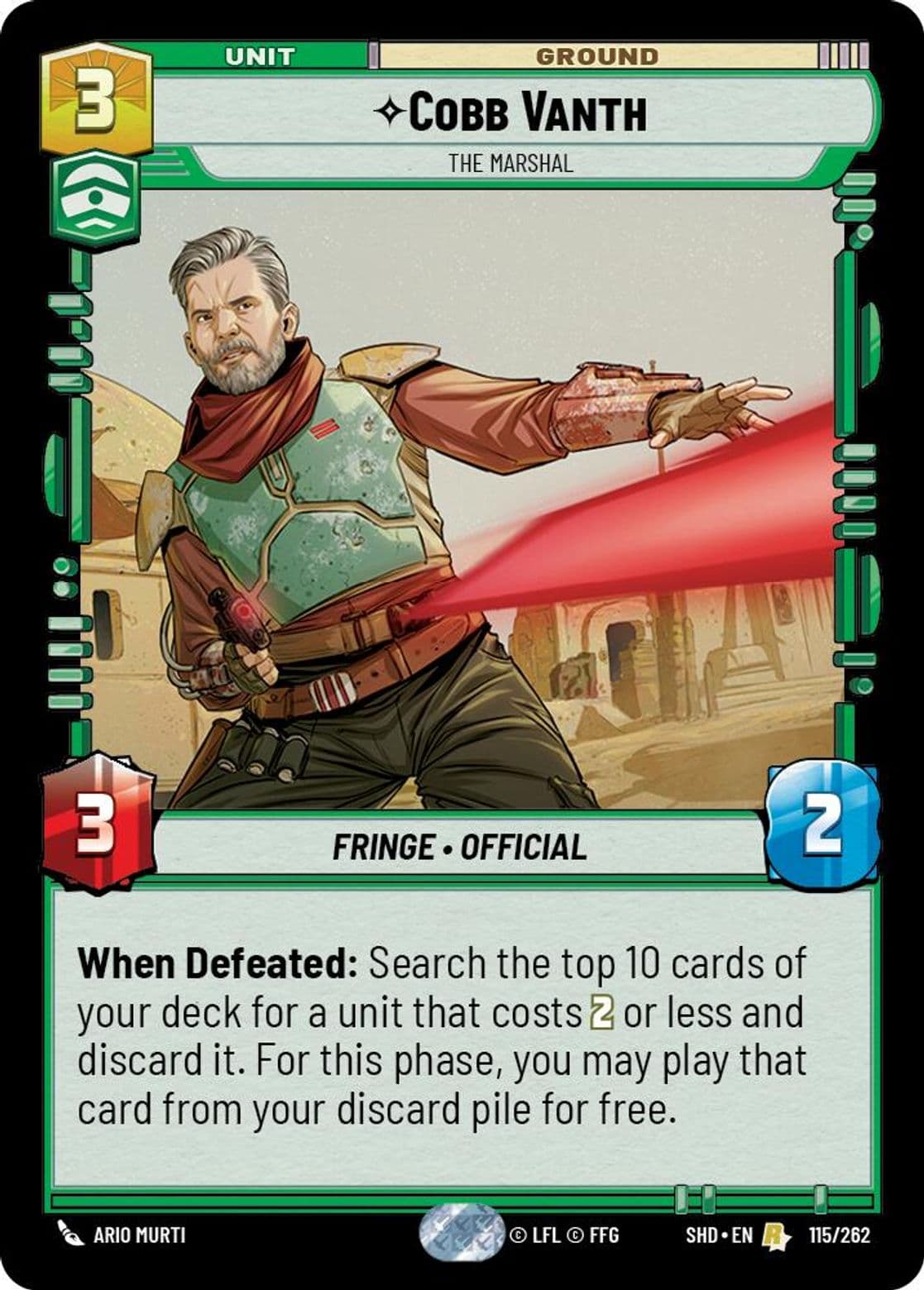 Cobb Vanth, The Marshal, Standard