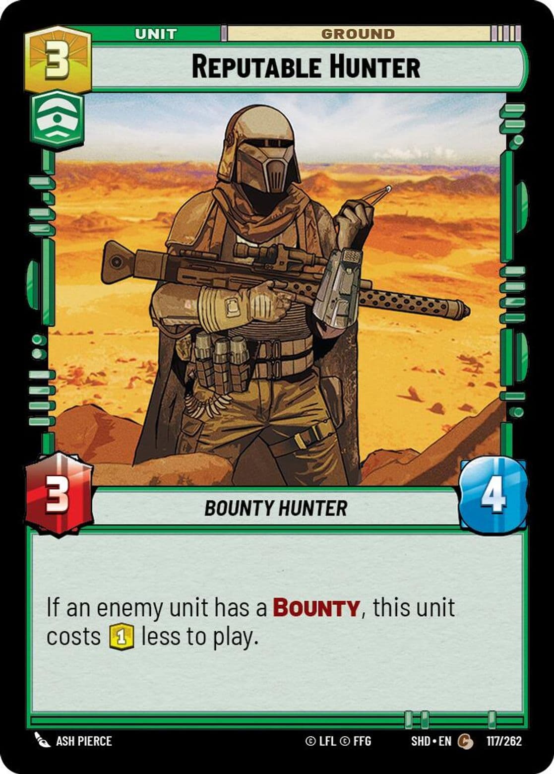Reputable Hunter, Standard