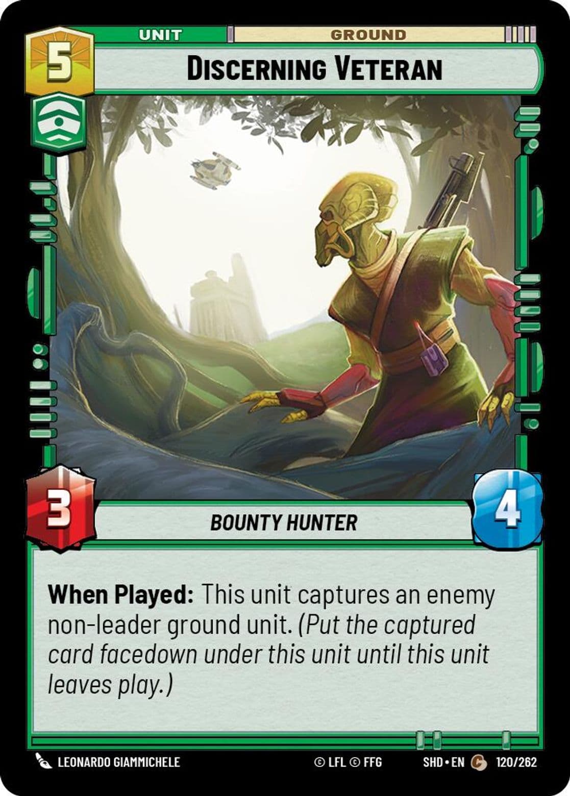 Discerning Veteran, Standard
