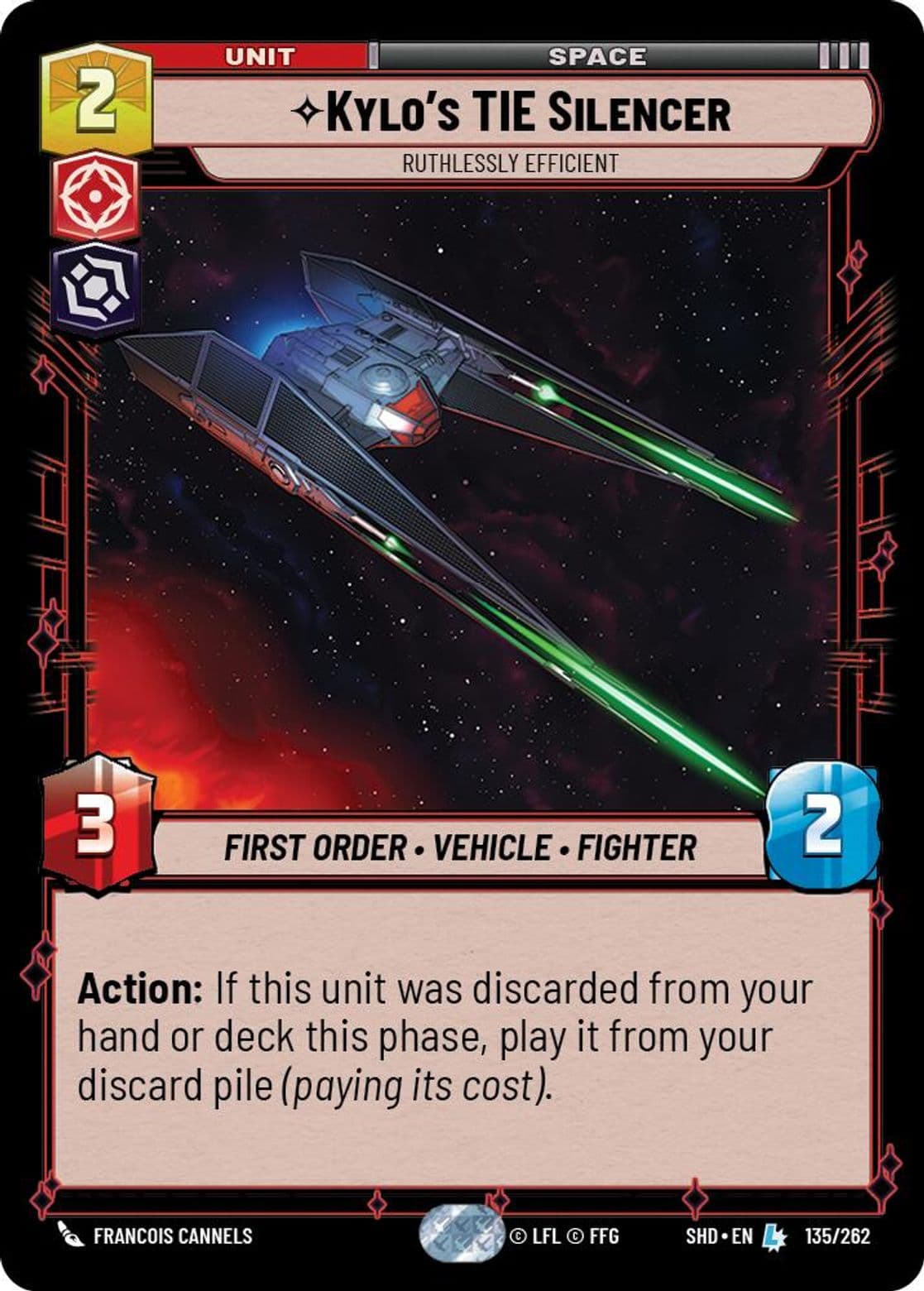 Kylo's TIE Silencer, Ruthlessly Efficient, Standard
