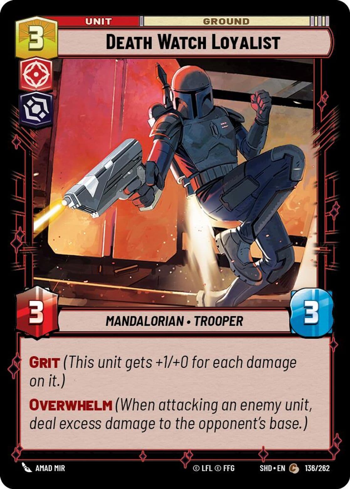 Death Watch Loyalist, Standard