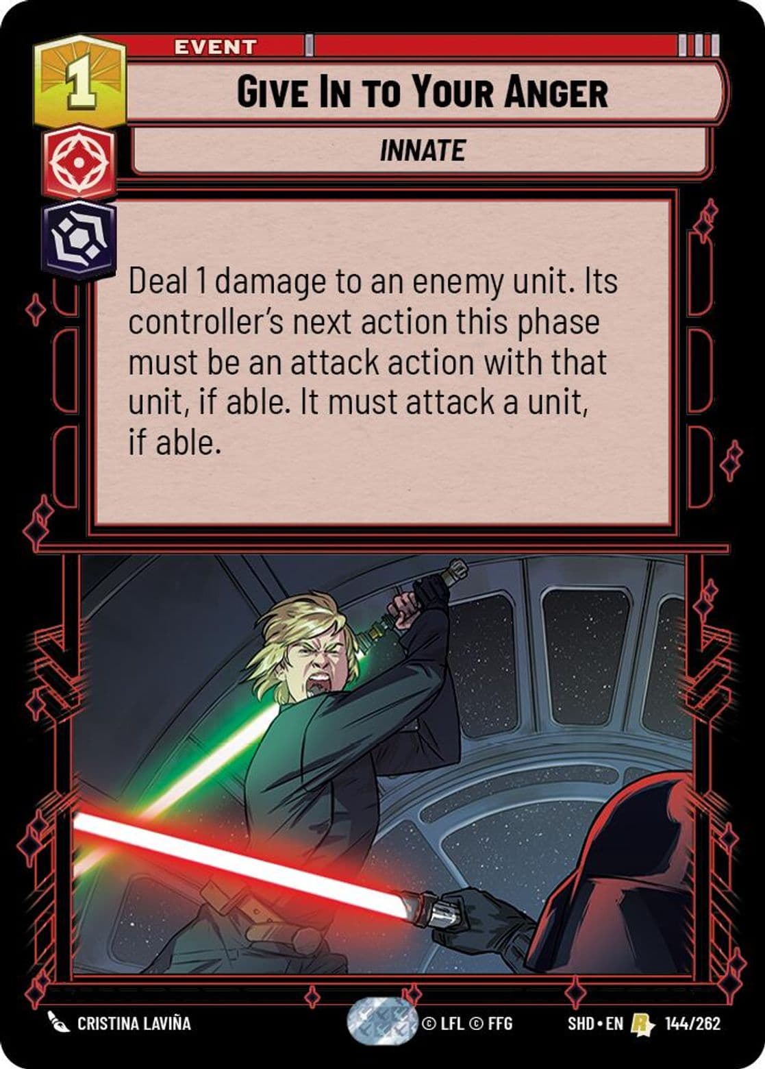Give In to Your Anger, Standard