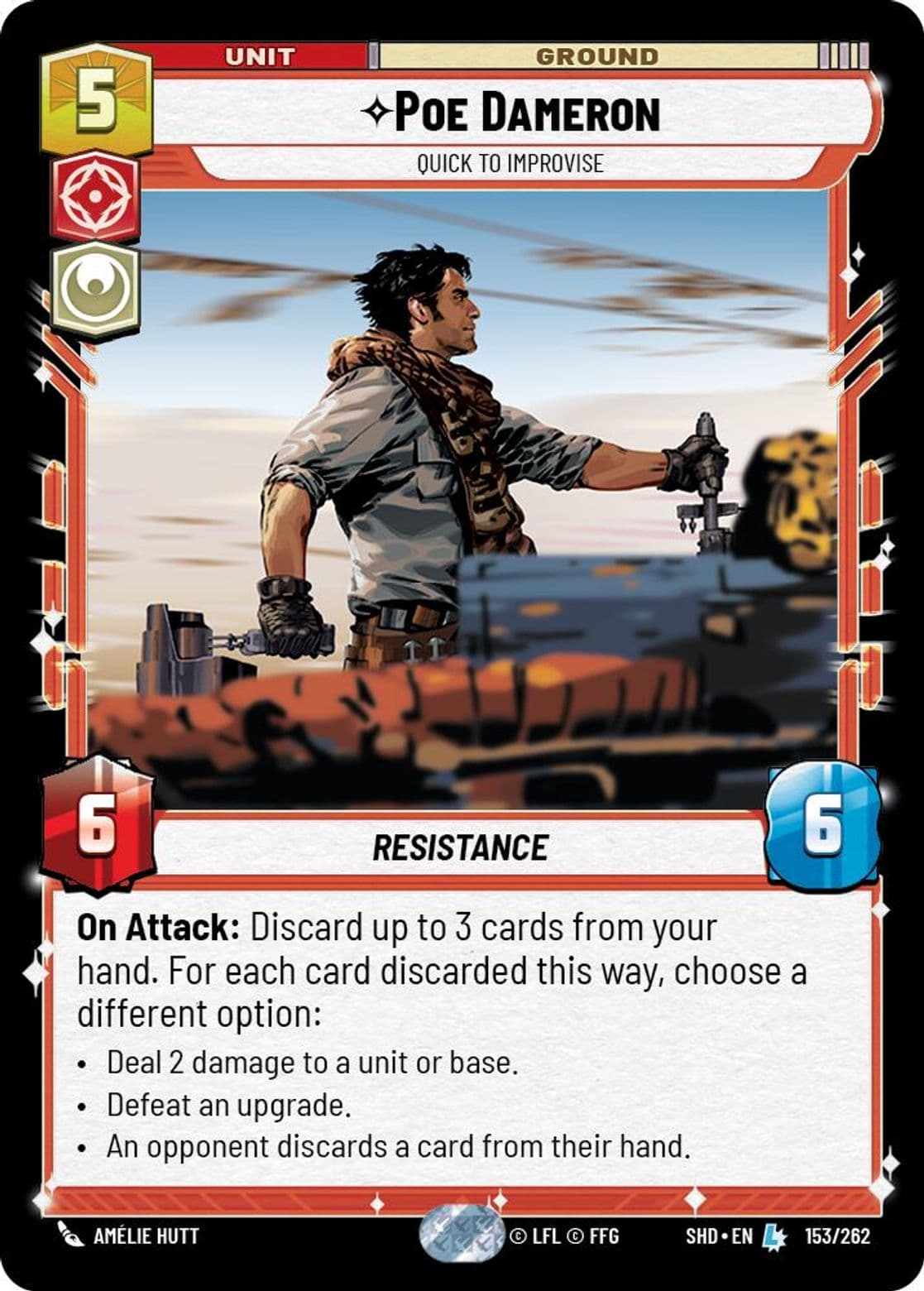 Poe Dameron, Quick to Improvise, Standard