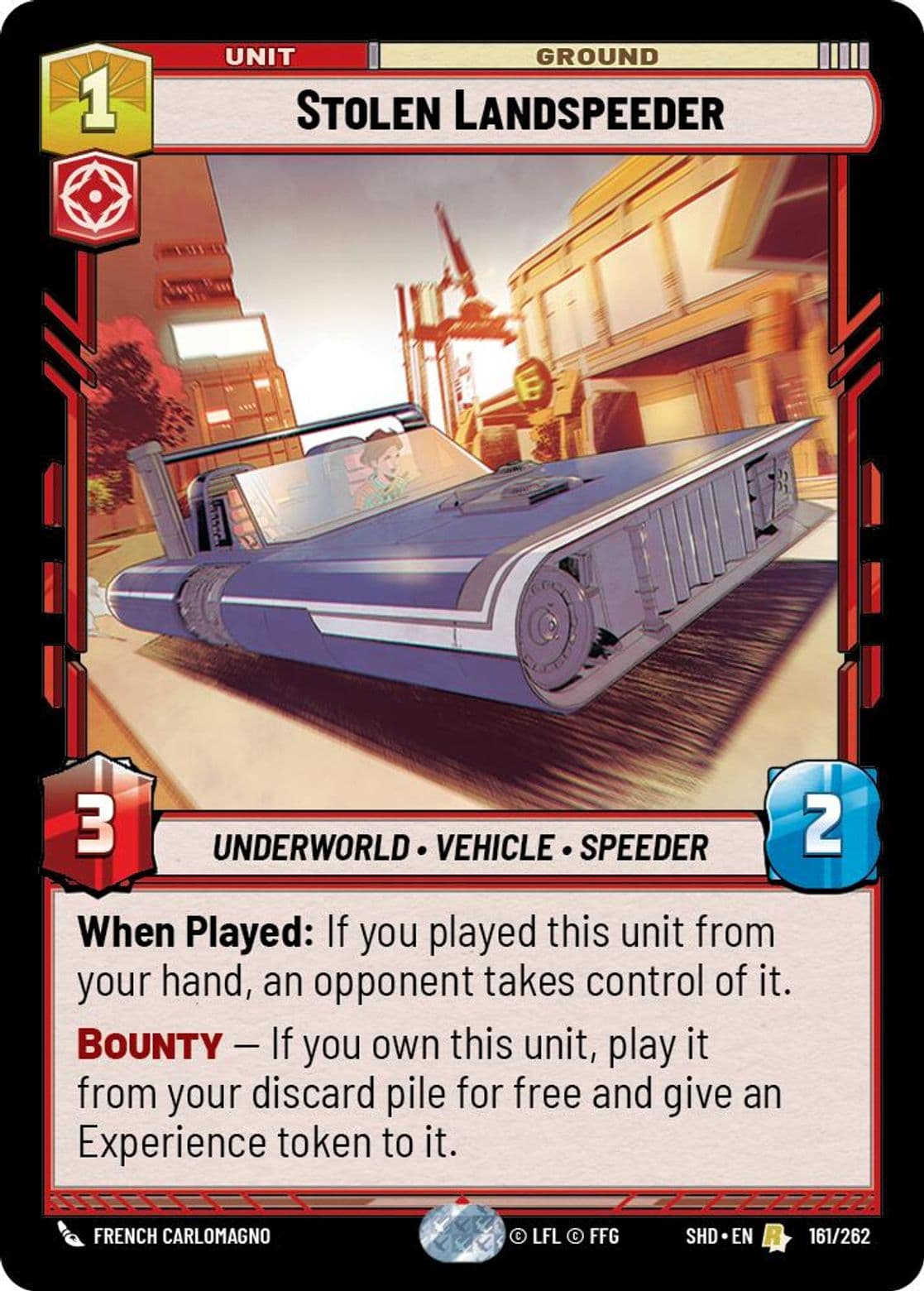 Stolen Landspeeder, Standard