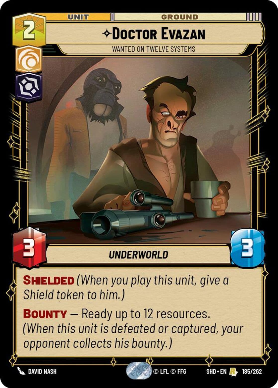 Doctor Evazan, Wanted on Twelve Systems, Standard