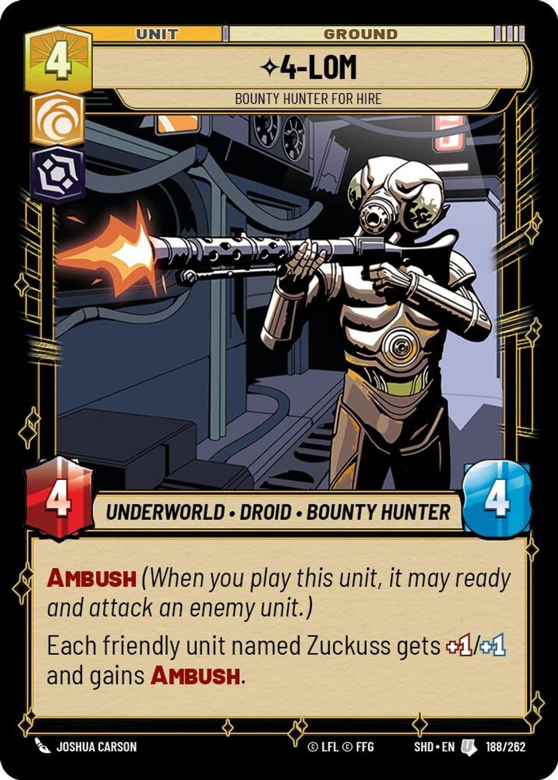 4-LOM, Bounty Hunter for Hire, Standard