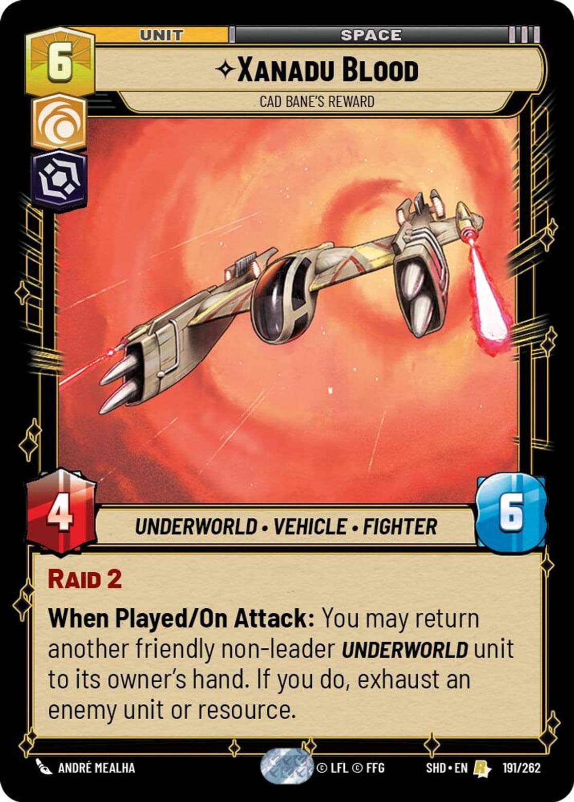Xanadu Blood, Cad Bane's Reward, Standard