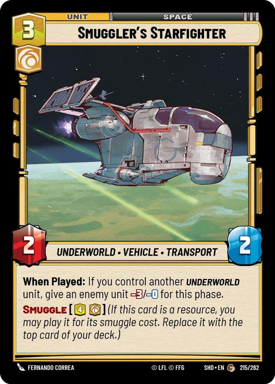 Smuggler's Starfighter, Standard
