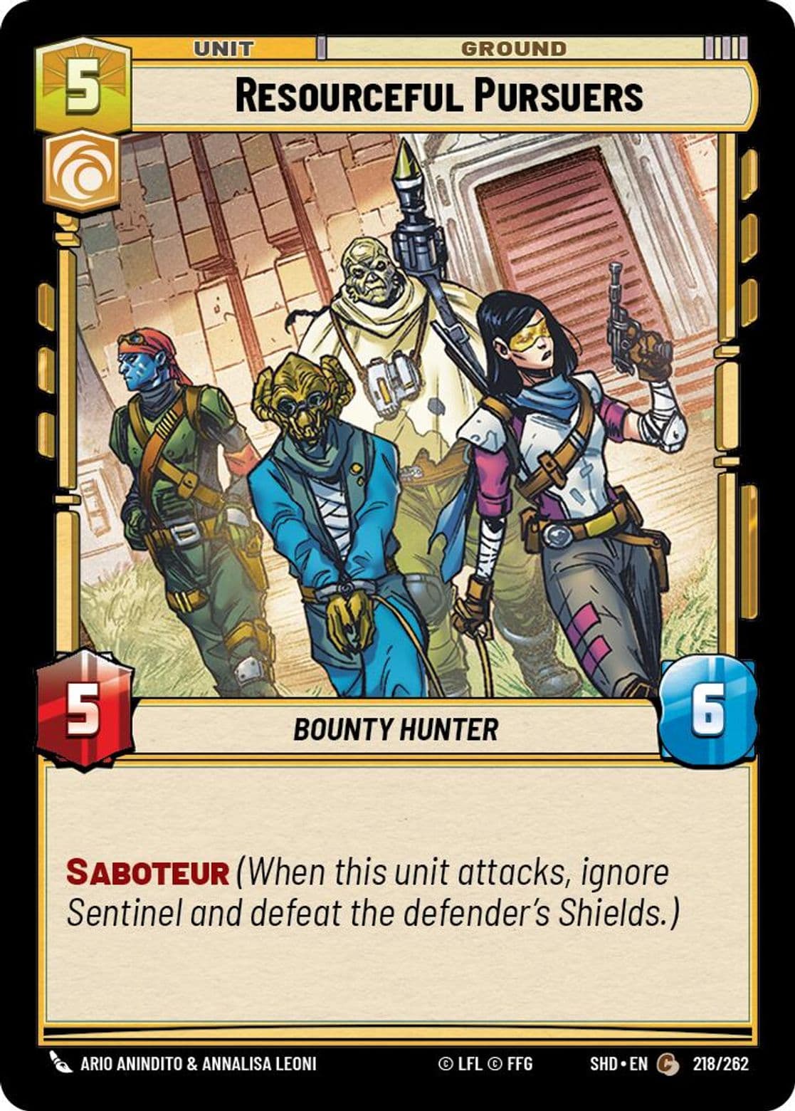 Resourceful Pursuers, Standard
