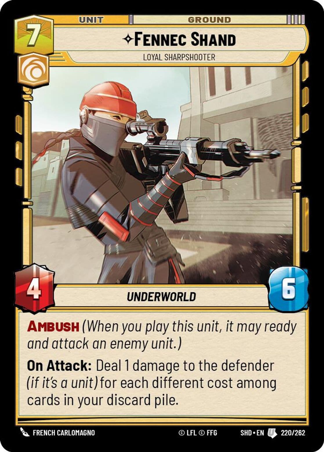 Fennec Shand, Loyal Sharpshooter, Standard