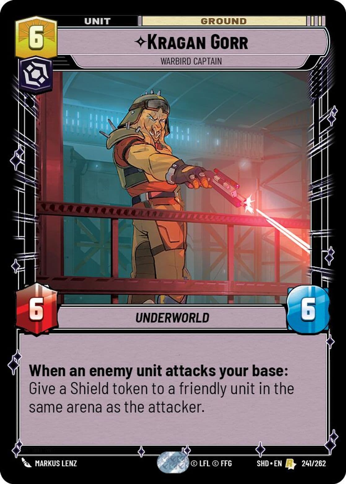 Kragan Gorr, Warbird Captain, Standard