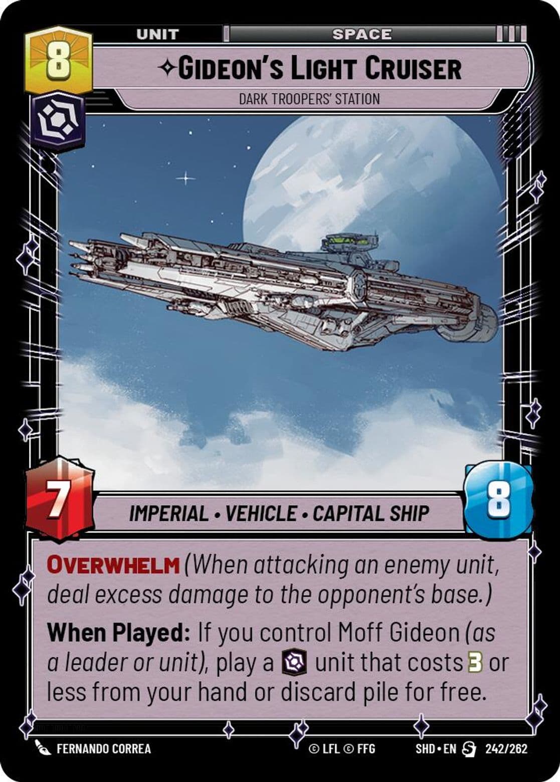 Gideon's Light Cruiser, Dark Troopers' Station, Standard