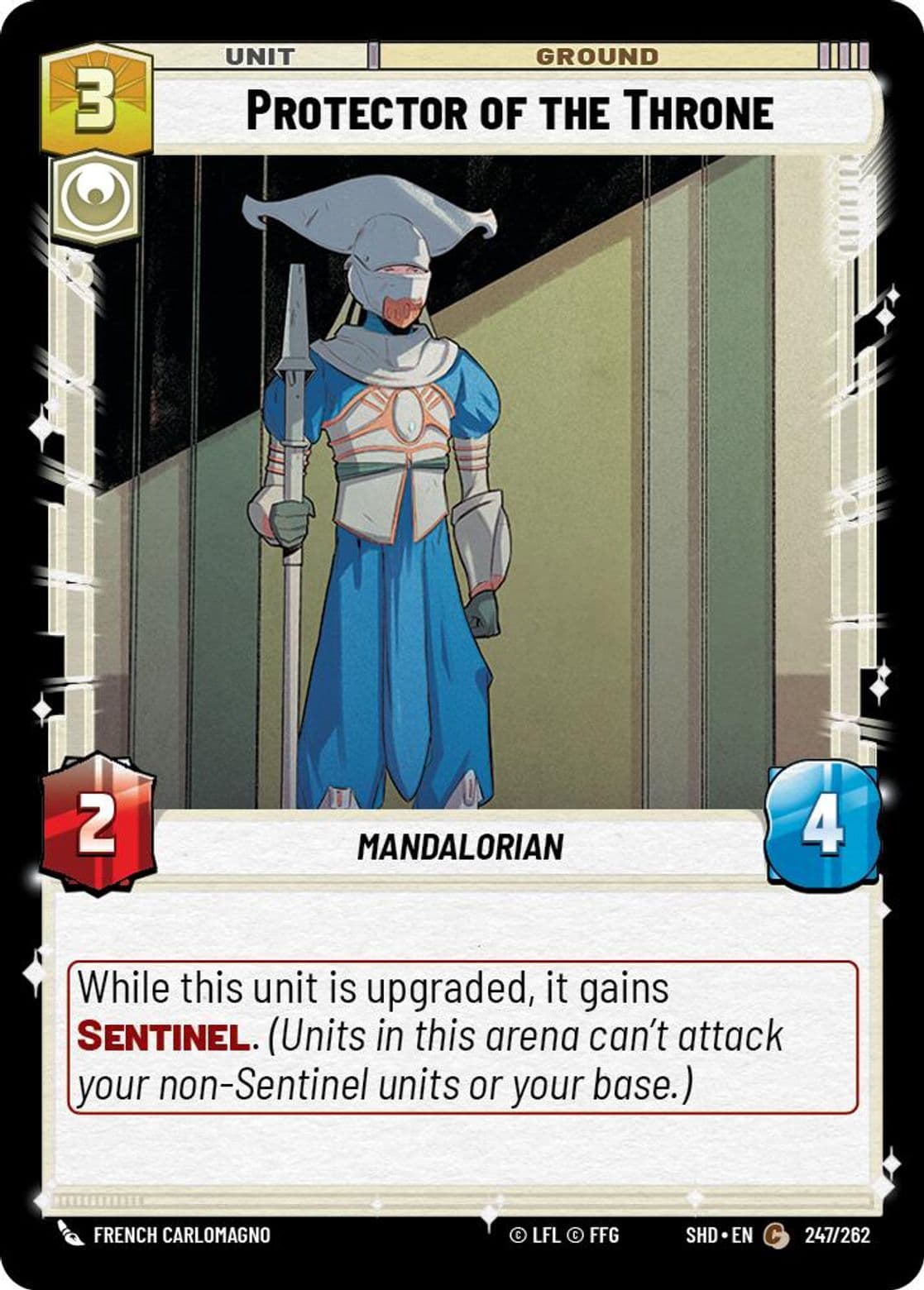 Protector of the Throne, Standard