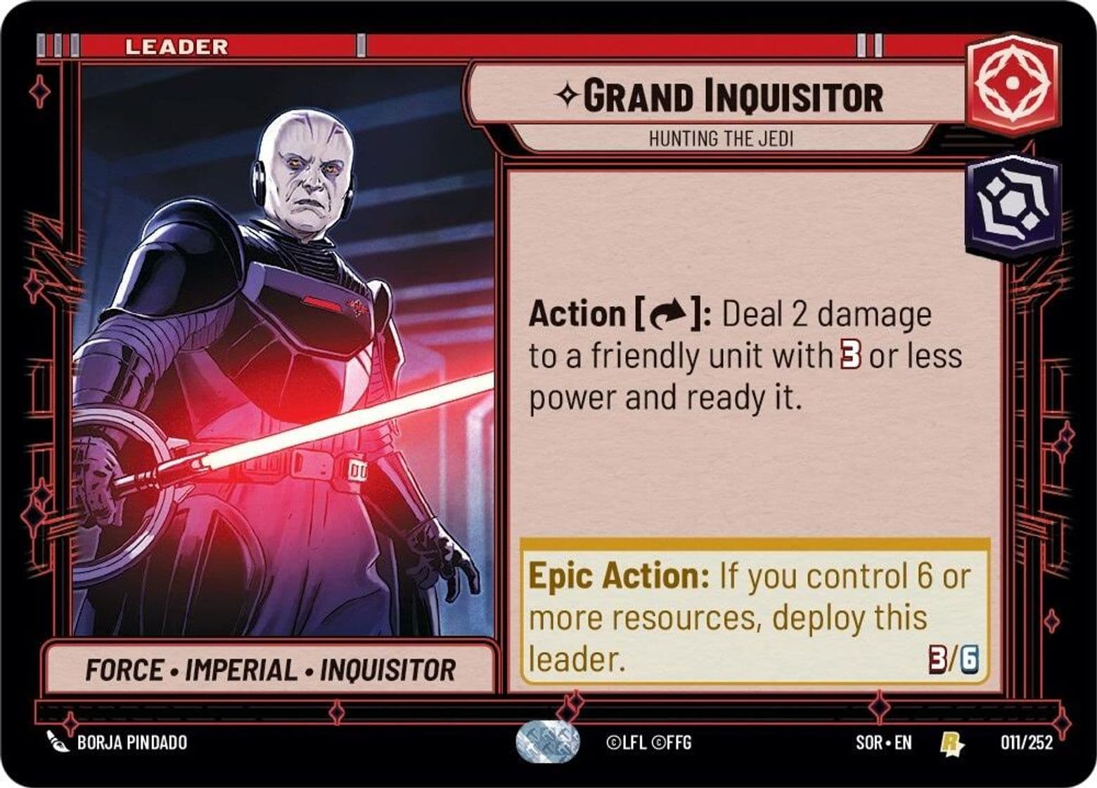 Grand Inquisitor, Hunting The Jedi, Standard