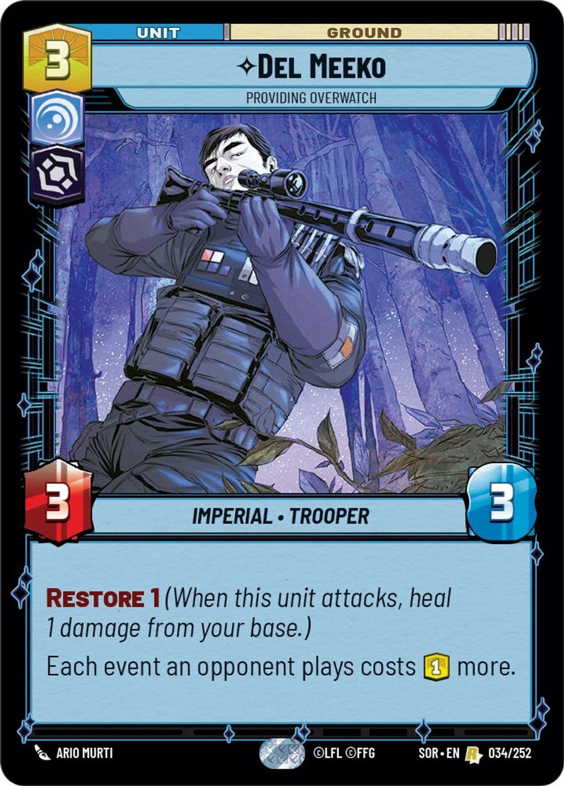 Del Meeko, Providing Overwatch (Standard)