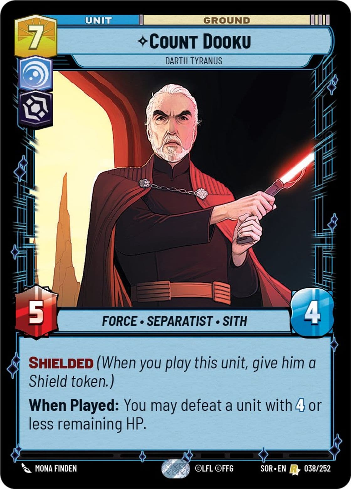 Count Dooku, Darth Tyrannus, Standard