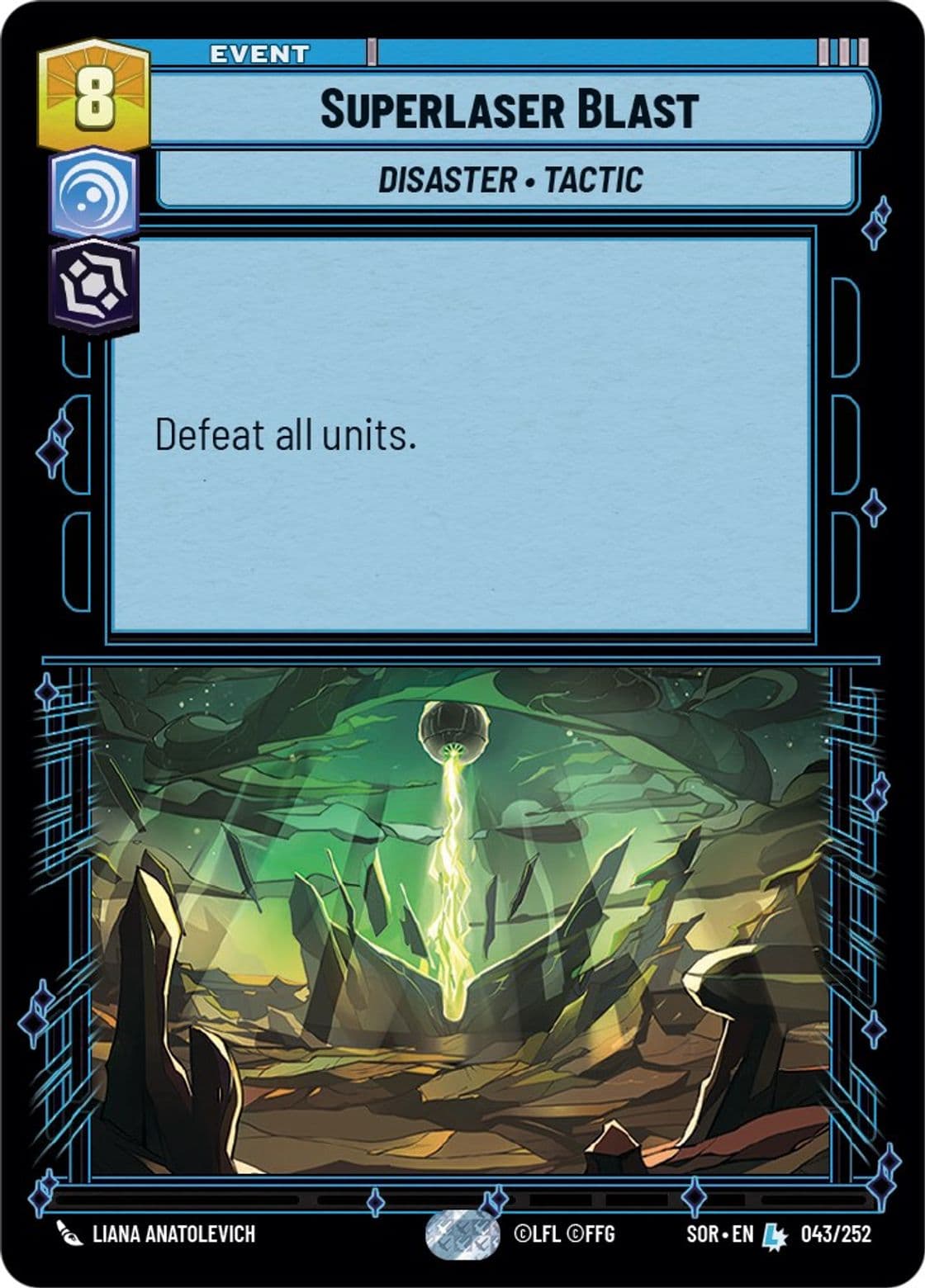 Superlaser Blast, Standard