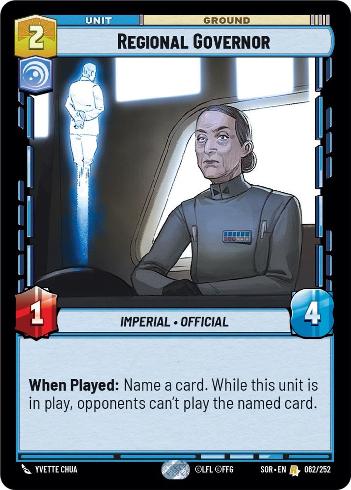 Regional Governor, Standard