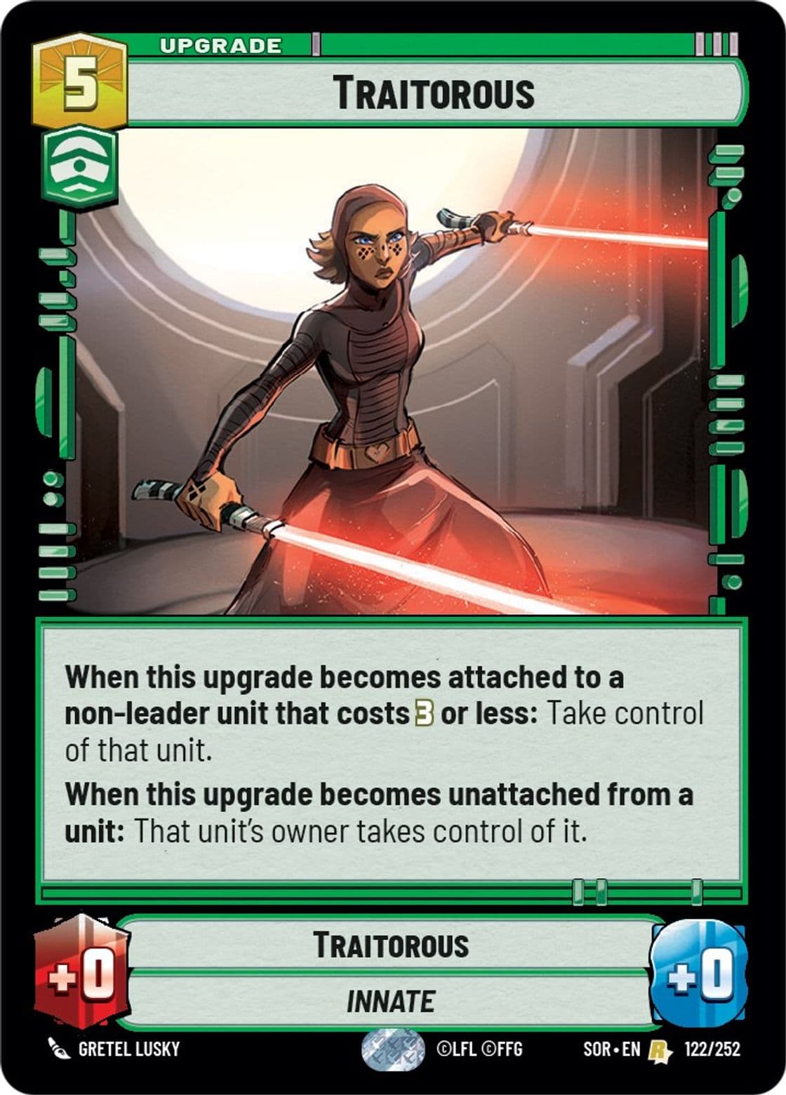 Traitorous, Standard