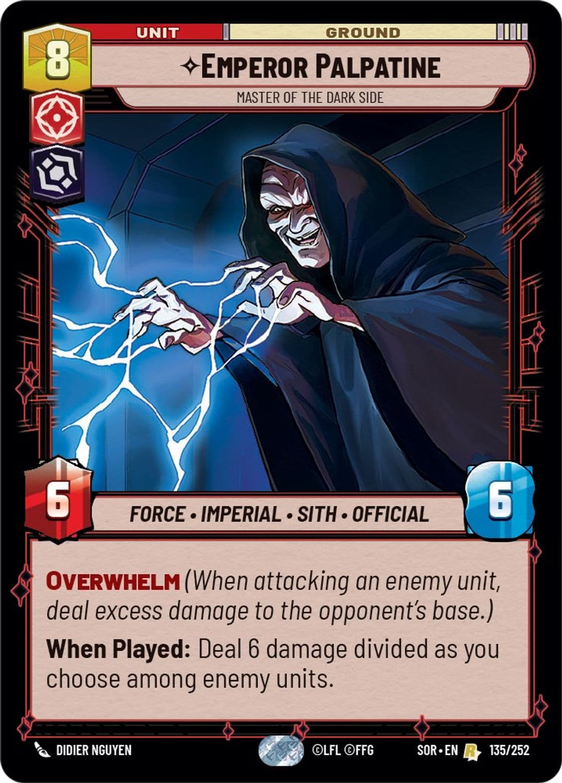 Emperor Palpatine, Master of the Dark Side, Standard