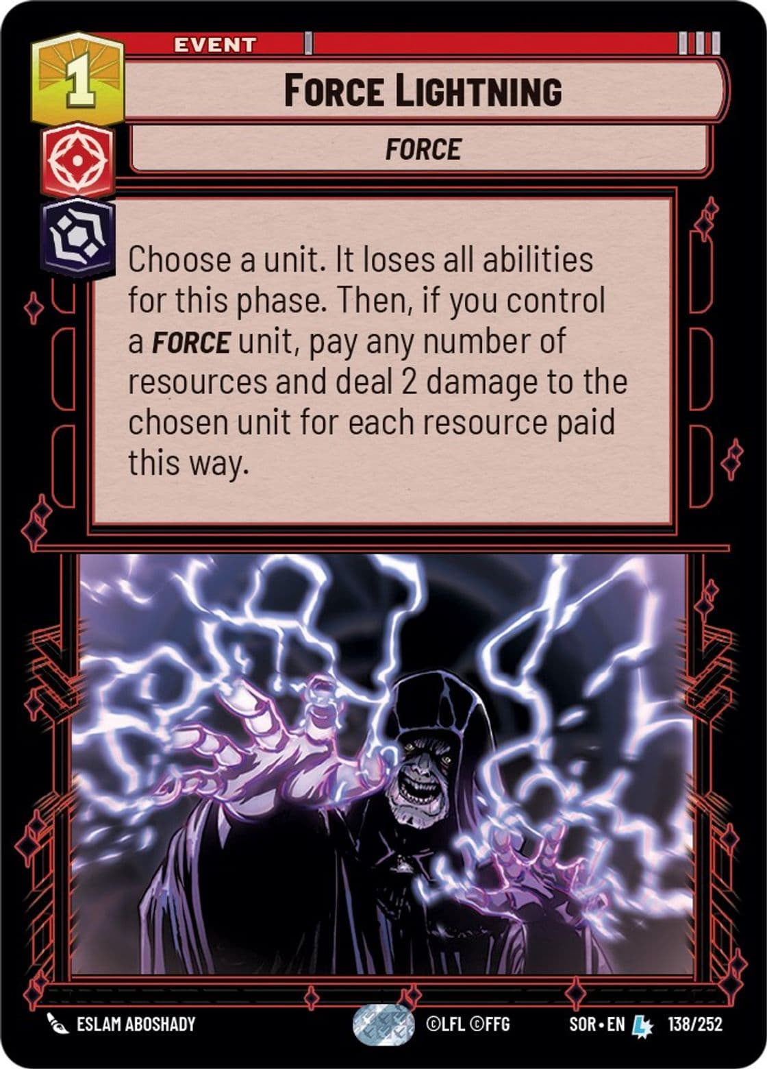Force Lightning, Standard