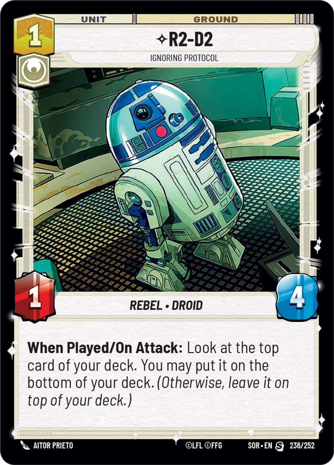 R2-D2, Ignoring Protocol, Standard