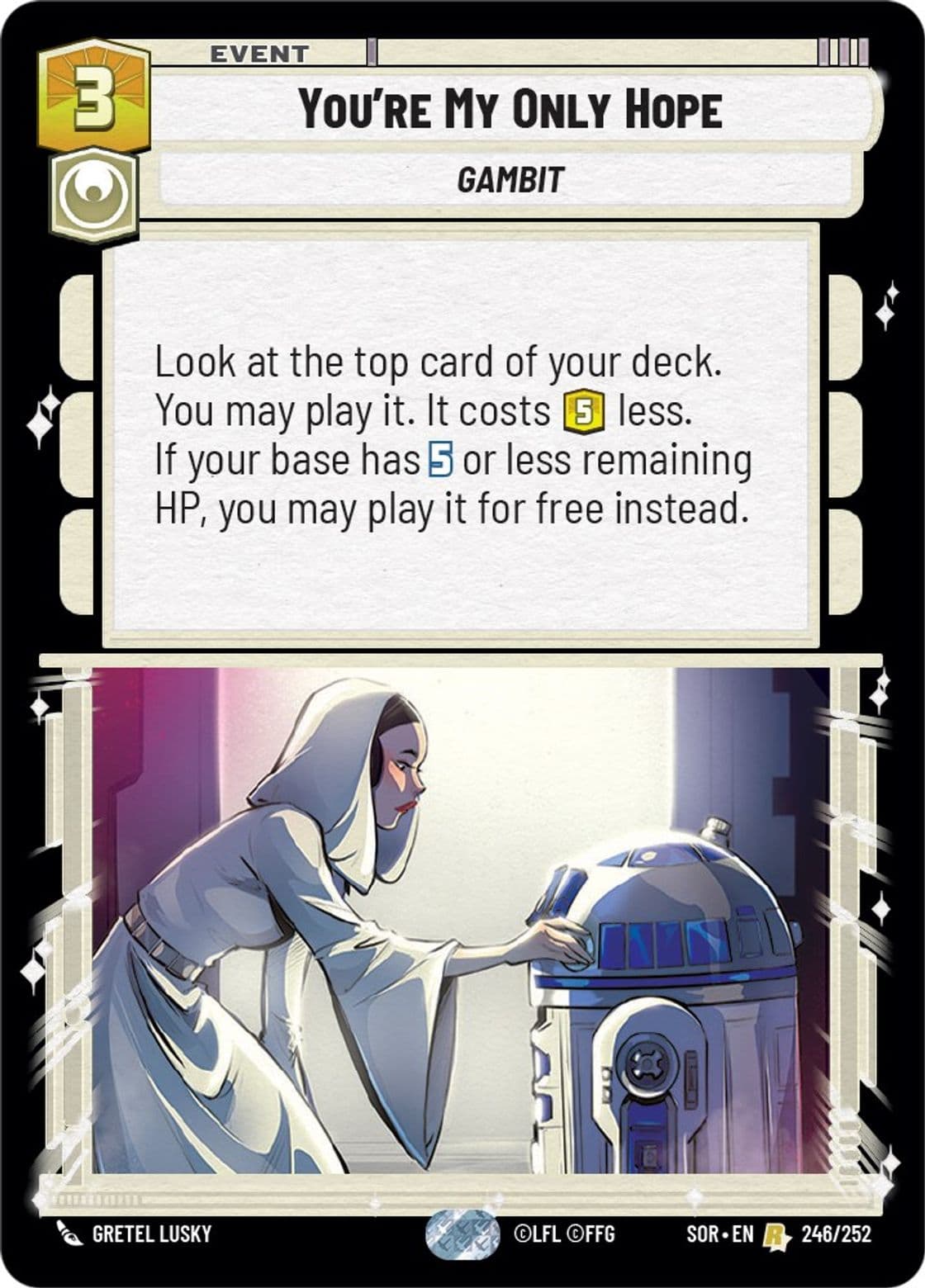 You're My Only Hope, Standard