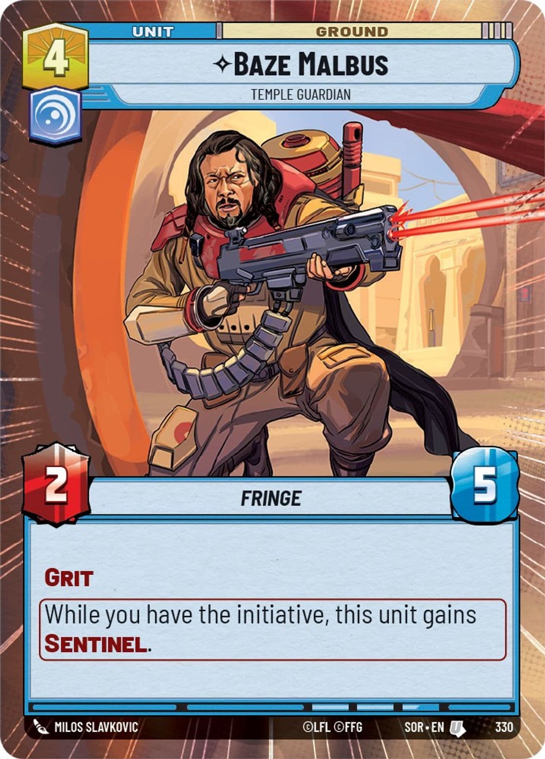 Baze Malbus, Temple Guardian (Hyperspace Foil)