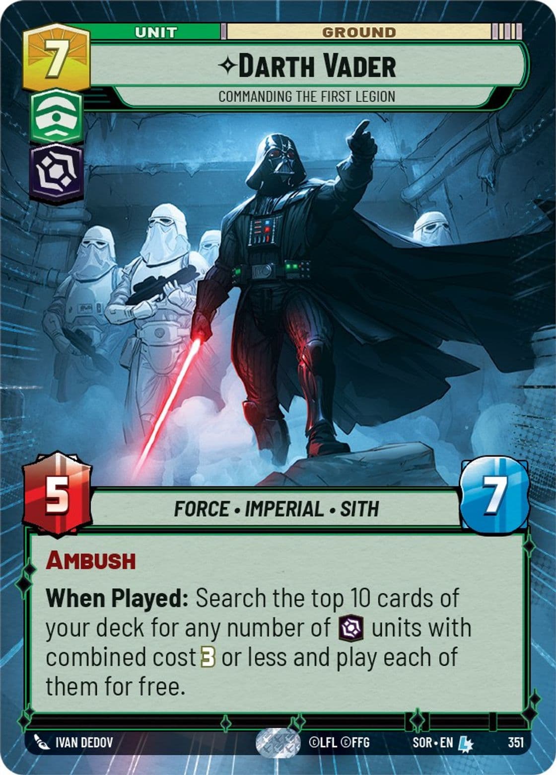 Darth Vader, Commanding the First Legion (Hyperspace)