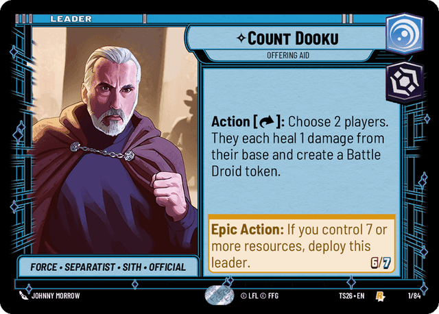 Count Dooku, Offering Aid, Standard