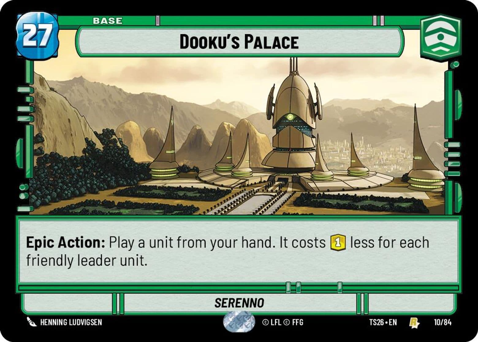 Dooku's Palace, Serenno, Standard
