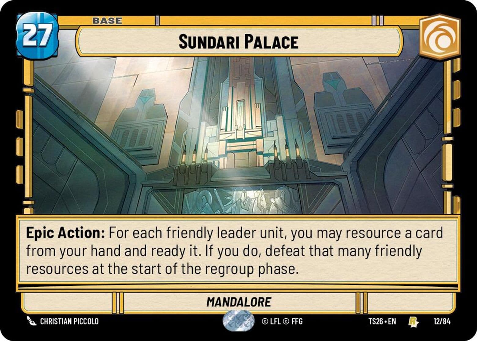 Sundari Palace, Mandalore, Standard
