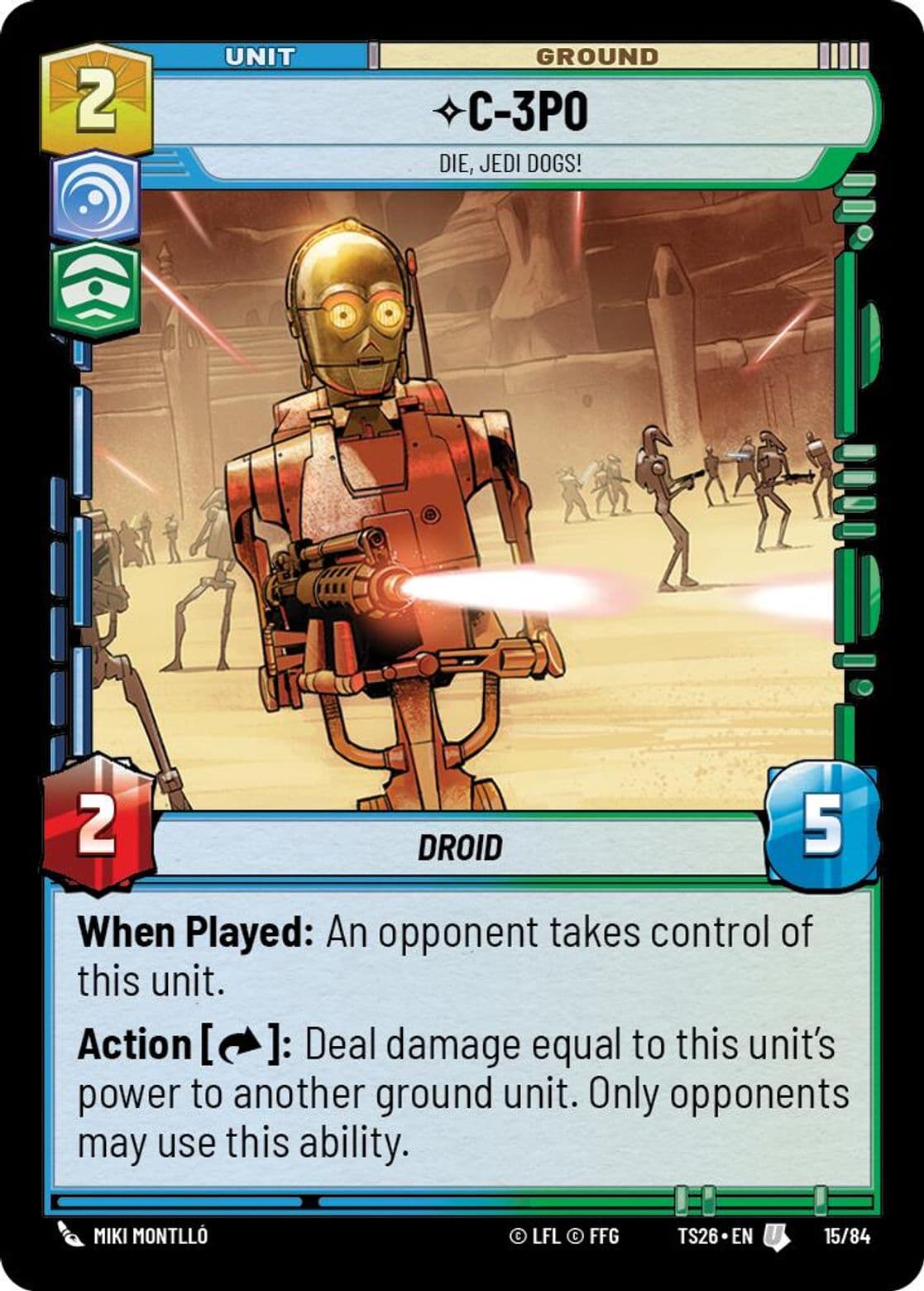 C-3P0, Die, Jedi Dogs!, Standard