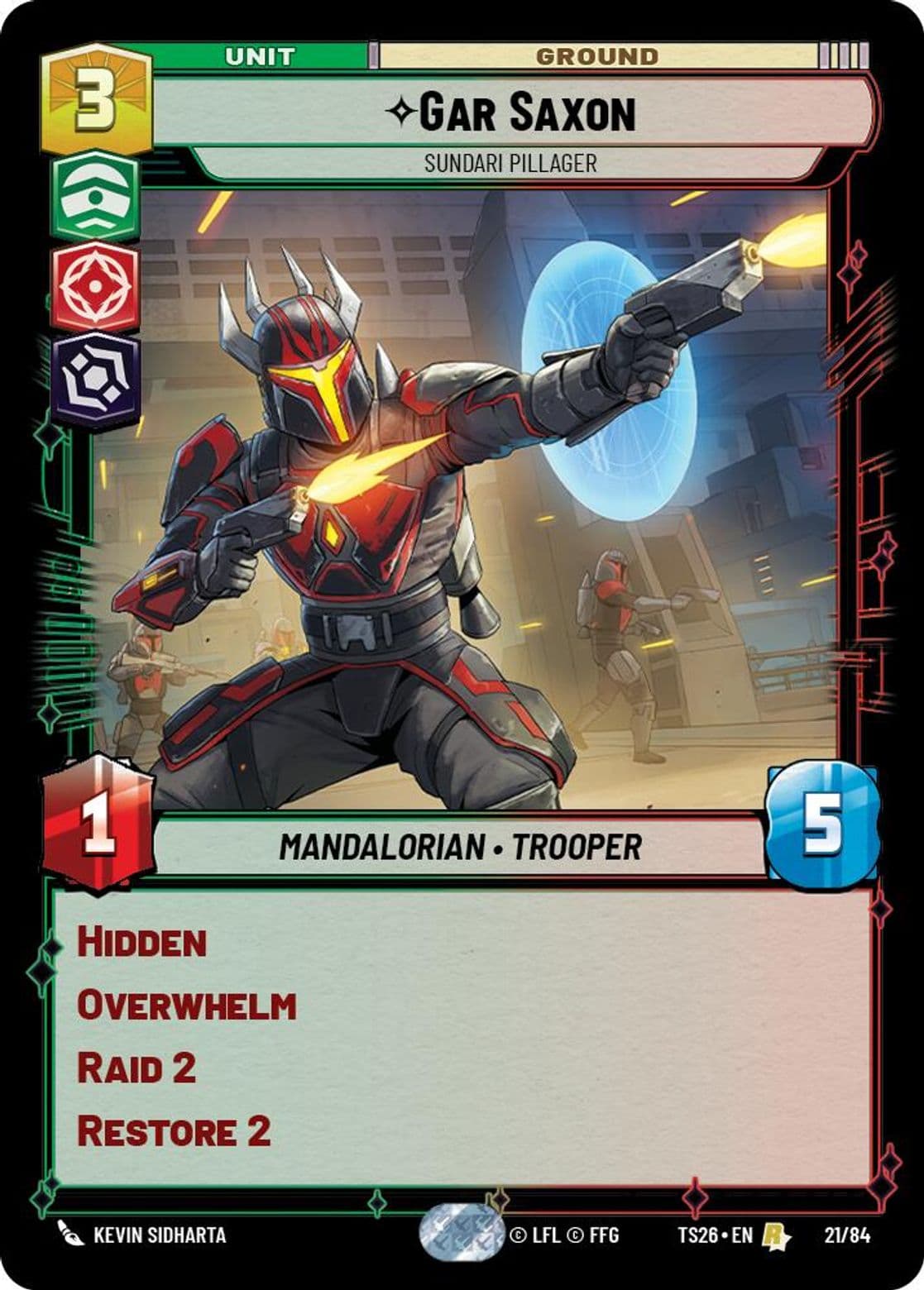Gar Saxon, Sundari Pillager, Standard