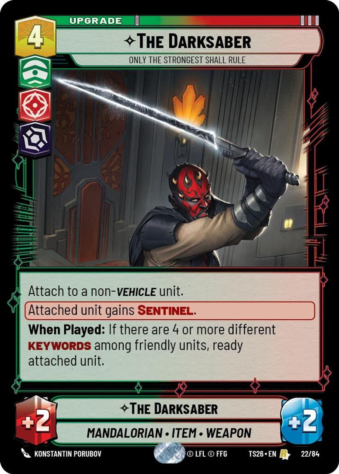 The Darksaber, Only the Strongest Shall Rule, Standard