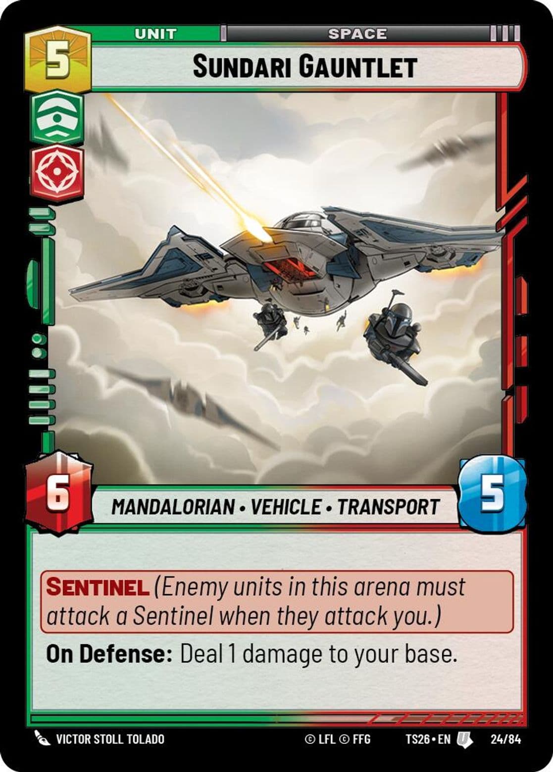 Sundari Gauntlet, Standard