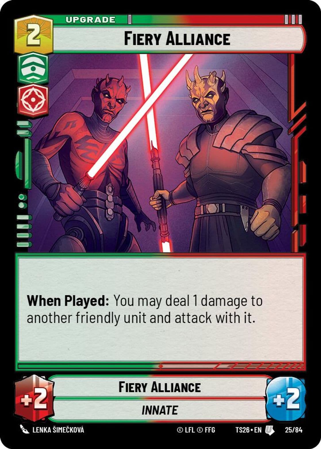 Fiery Alliance, Standard