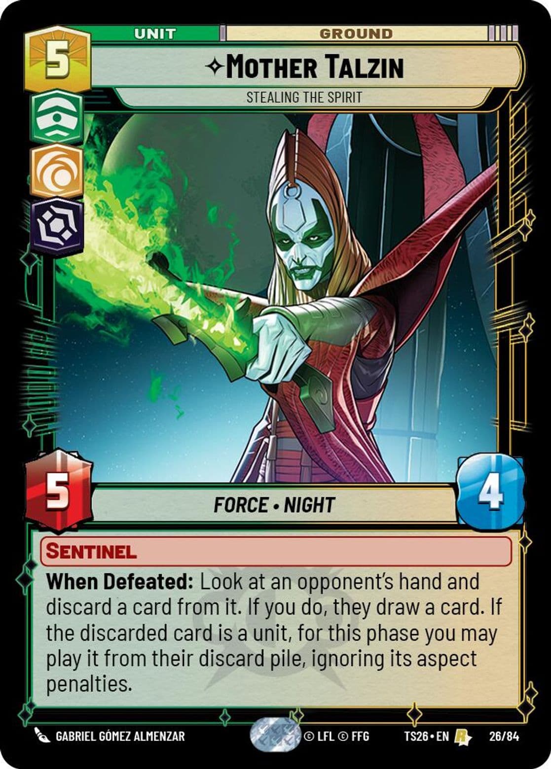Mother Talzin, Stealing the Spirit, Standard