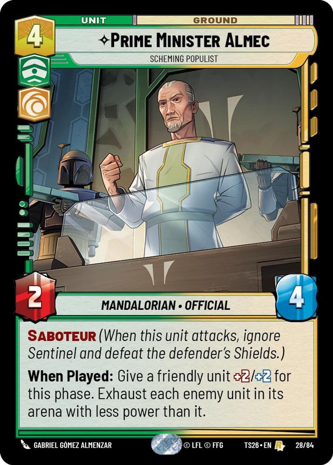 Prime Minister Almec, Scheming Populist, Standard