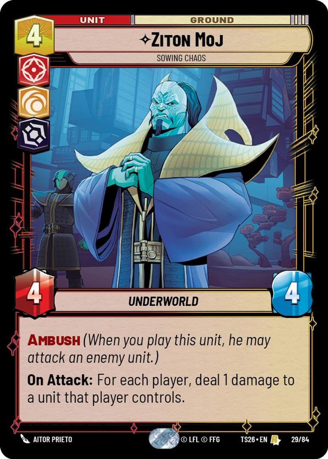 Ziton Moj, Sowing Chaos, Standard